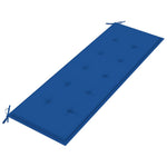 Tömör tíkfa rakásolható kerti pad párnával 159 cm 6