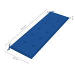 Tömör tíkfa rakásolható kerti pad párnával 159 cm 9
