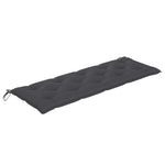 Tömör tíkfa rakásolható kerti pad párnával 159 cm 2