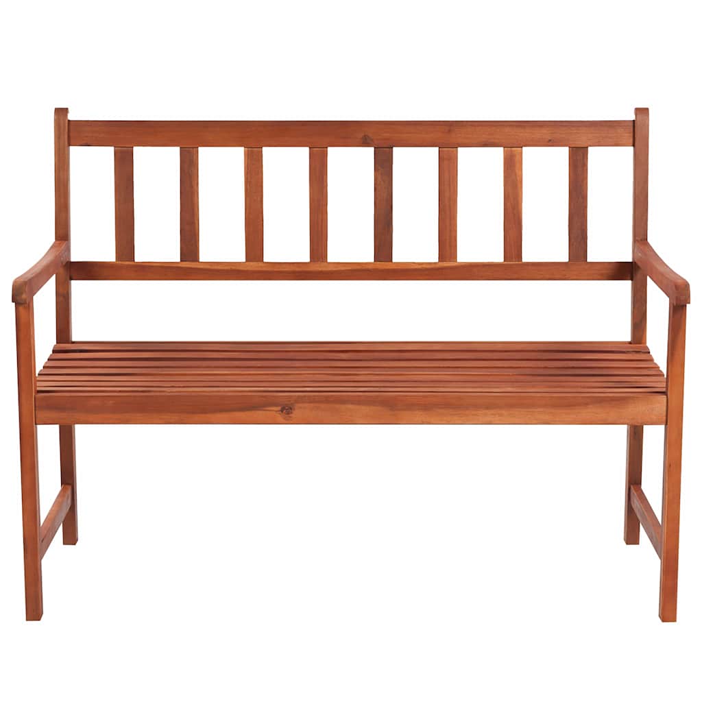 Tömör akácfa kerti pad párnával 120 cm 3