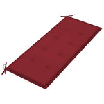Tömör akácfa kerti pad párnával 120 cm 5