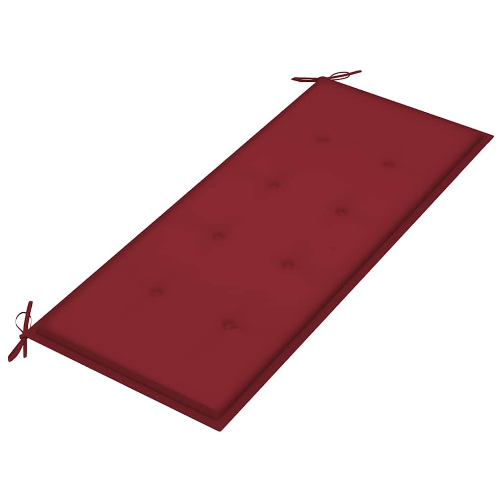 Tömör akácfa kerti pad párnával 120 cm 5