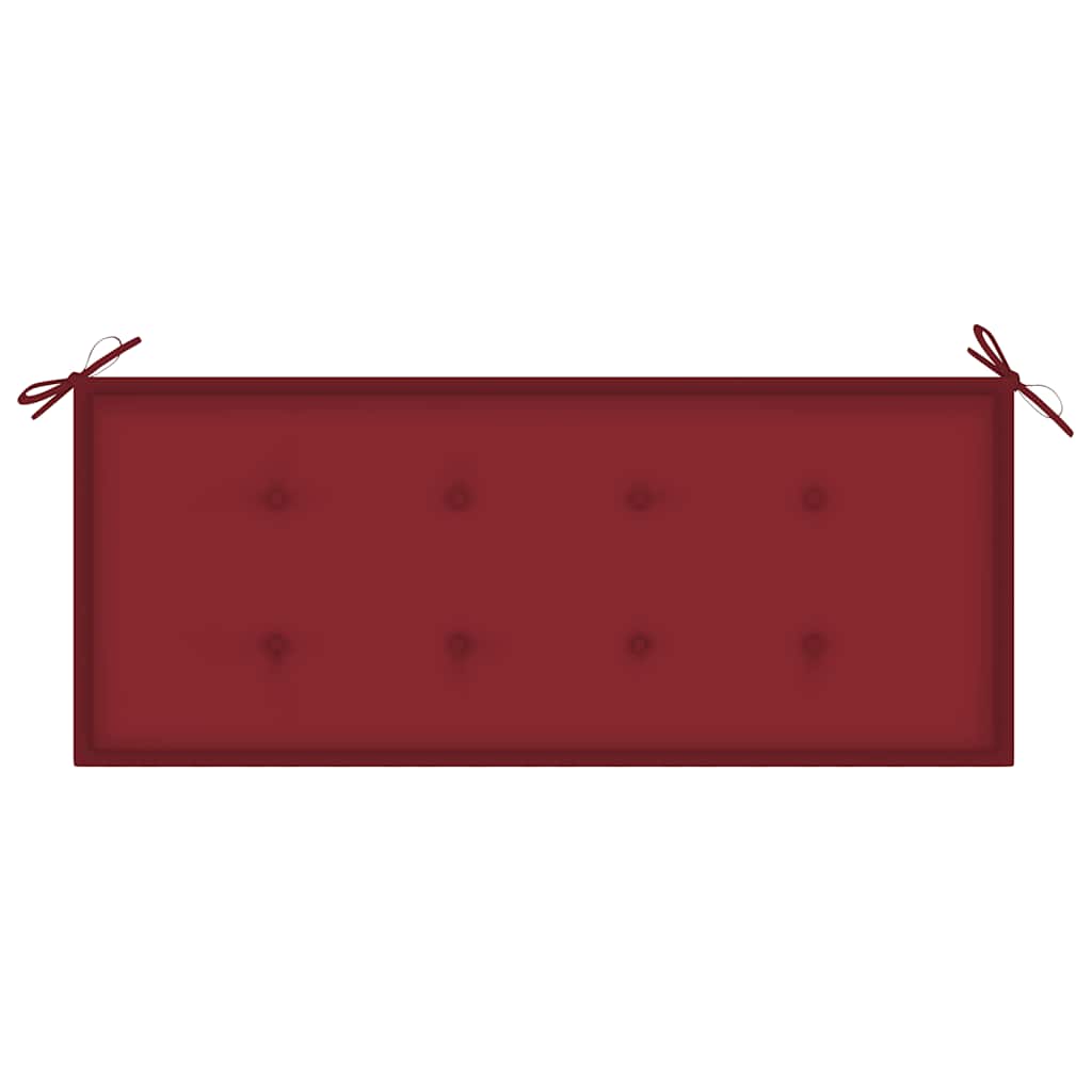 Tömör akácfa kerti pad párnával 120 cm 6