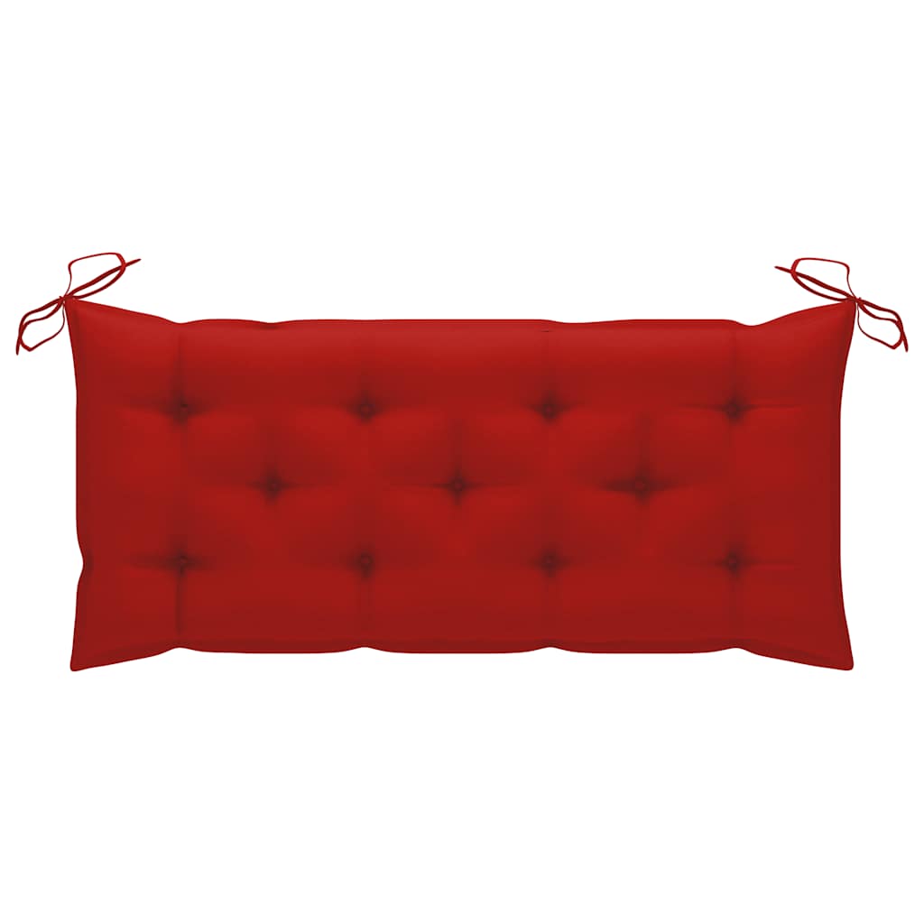 Tömör akácfa kerti pad párnával 120 cm 7