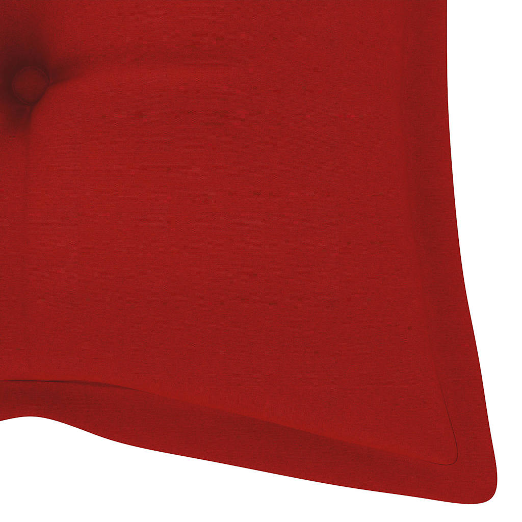 Tömör akácfa kerti pad párnával 120 cm 8