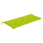 Tömör akácfa kerti pad párnával 120 cm 5
