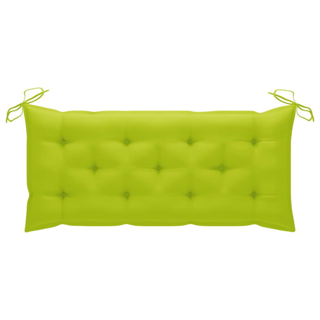 Tömör akácfa kerti pad párnával 120 cm 7