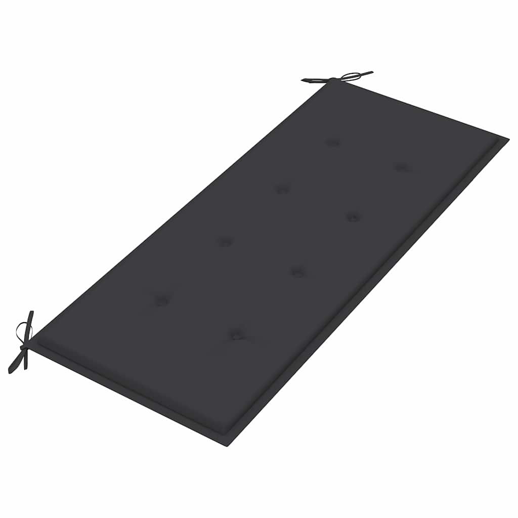 Összecsukható bambusz kerti pad párnával 118 cm 5