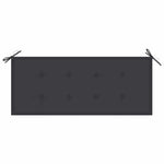 Összecsukható bambusz kerti pad párnával 118 cm 6
