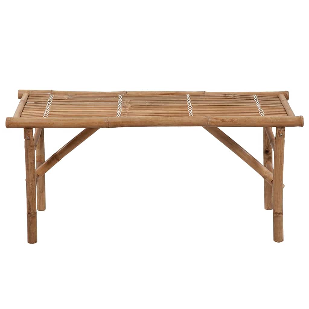 Összecsukható bambusz kerti pad párnával 118 cm 3