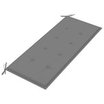 Összecsukható bambusz kerti pad párnával 118 cm 5