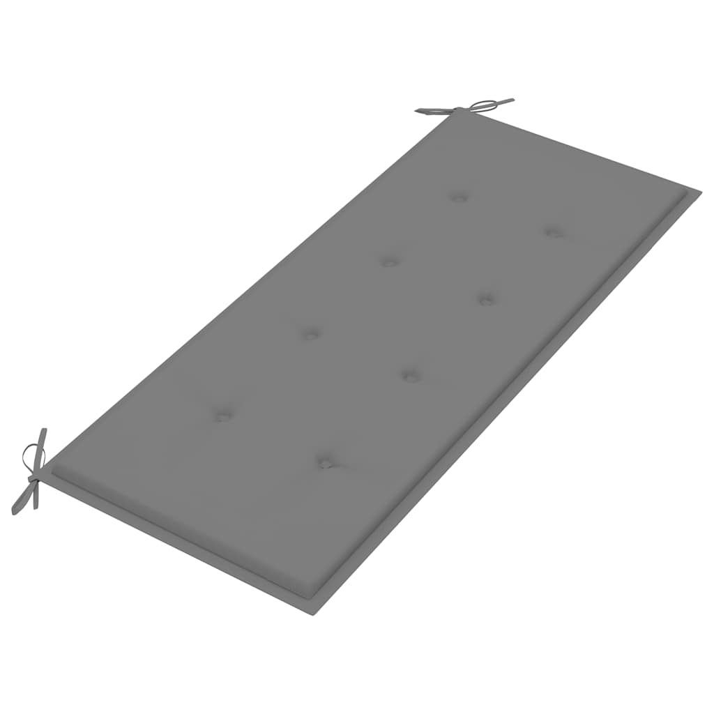 Összecsukható bambusz kerti pad párnával 118 cm 5