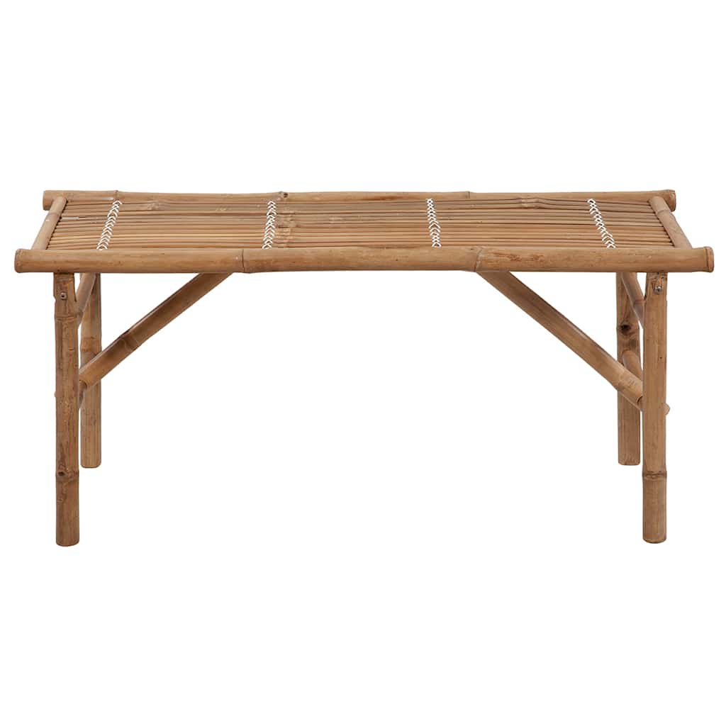 Összecsukható bambusz kerti pad párnával 118 cm 3