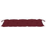 Összecsukható bambusz kerti pad párnával 118 cm 6