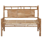 Bambusz kerti pad párnával 120 cm 3