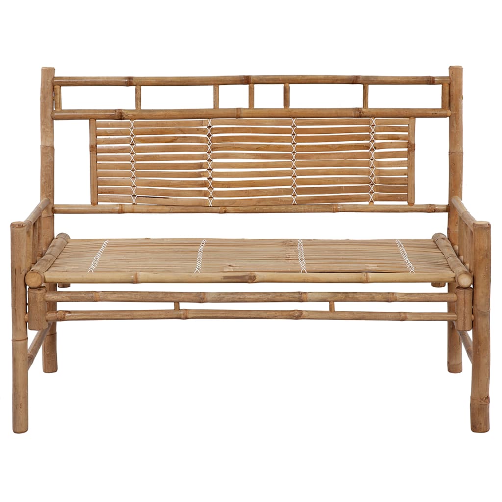 Bambusz kerti pad párnával 120 cm 3