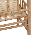 Bambusz kerti pad párnával 120 cm 5