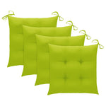 3 darab tömör akácfa kültéri étkezőszék párnával 8