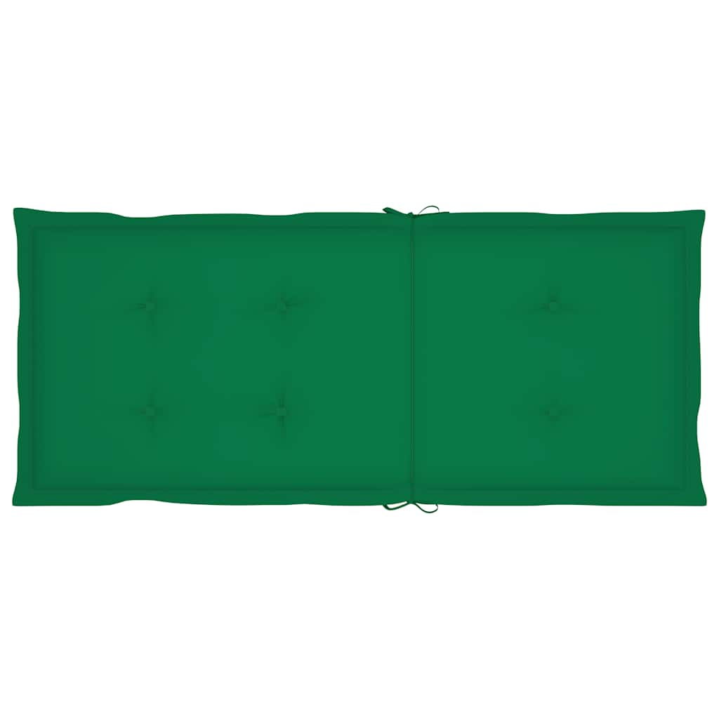 3 db dönthető tömör akácfa kerti szék párnákkal 8