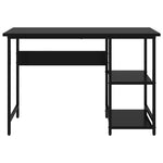 Fekete MDF és fém számítógépasztal 105 x 50 x 72 cm 3