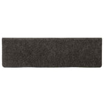 15 db öntapadós lépcsőszőnyeg 65 x 21 x 4 cm antracit téglalap alakú széllel 4