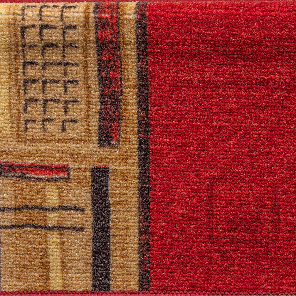 15 db piros öntapadó lépcsőszőnyeg 65x21x4 cm 8
