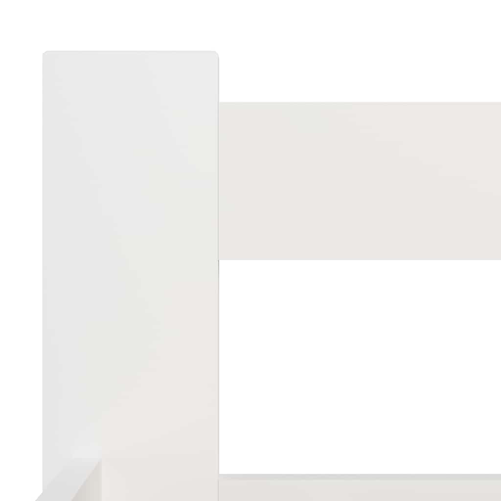 Fehér tömör fenyőfa ágykeret 100 x 200 cm 5