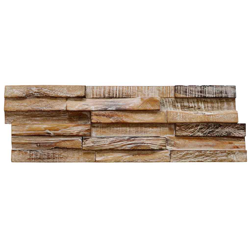 10 db tömör tíkfa 3D falburkoló panel 1,01 m² 4