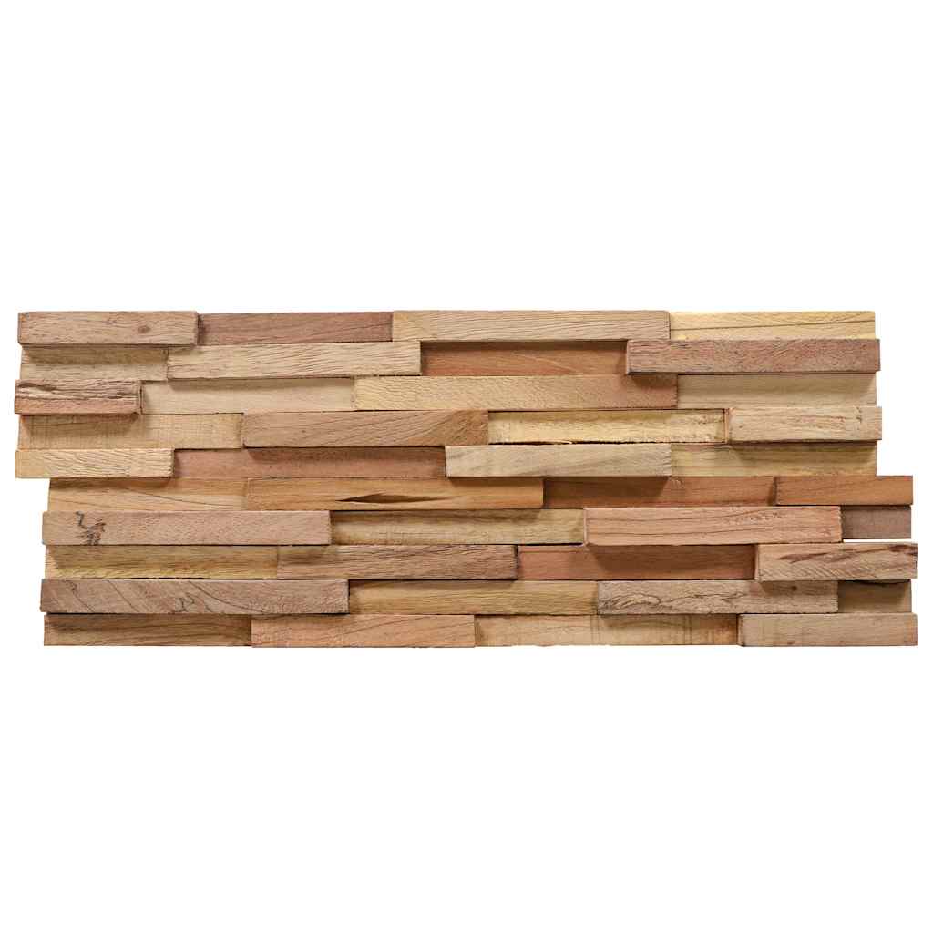 10 db tömör tíkfa 3D falburkoló panel 1,08 m² 4