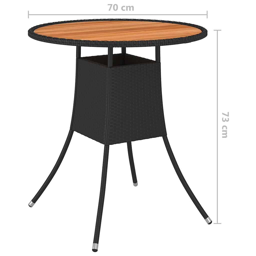 9 részes fekete polyrattan kerti kanapészett párnákkal 12