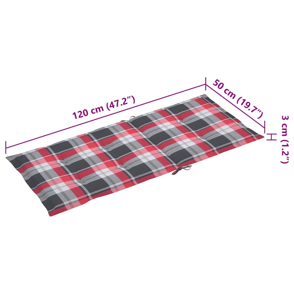 4 db dönthető tömör akácfa kerti szék párnával 11