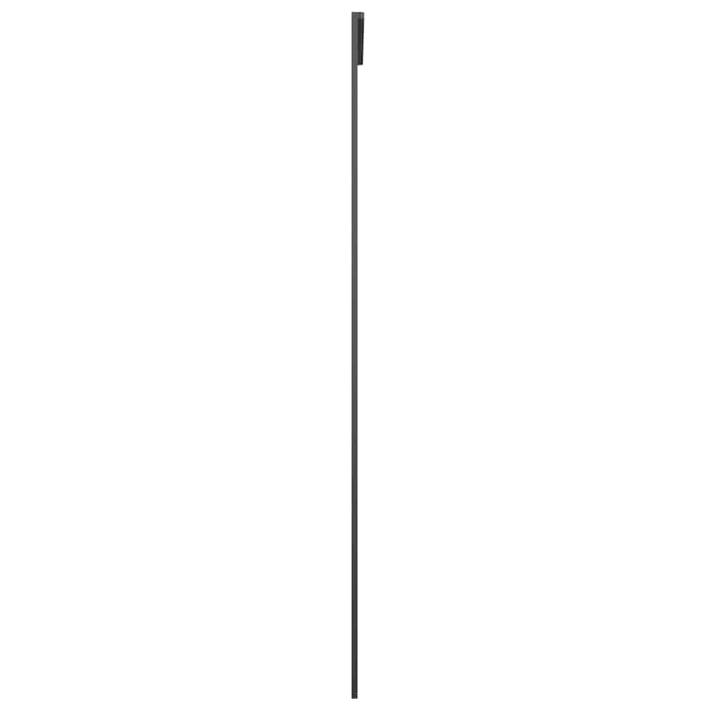 Fekete alumínium és ESG üveg tolóajtó 76 x 205 cm 4