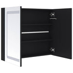 Tükrös fürdőszobaszekrény LED világítással 80 x 12,2 x 68 cm 5