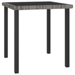 5 részes szürke polyrattan kerti étkezőgarnitúra 3