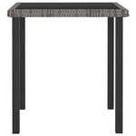 5 részes szürke polyrattan kerti étkezőgarnitúra 4