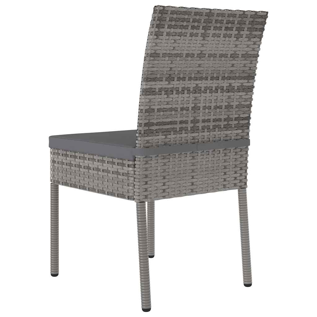 9 részes szürke polyrattan kerti étkezőgarnitúra 13