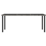 9 részes szürke polyrattan kerti étkezőgarnitúra 4