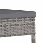 9 részes szürke polyrattan kerti étkezőgarnitúra 10