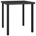 5 részes fekete polyrattan kerti étkezőgarnitúra 3