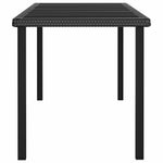 7 részes fekete polyrattan kerti étkezőgarnitúra 5