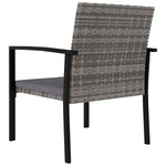 7 részes szürke polyrattan kerti étkezőgarnitúra 13