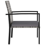 7 részes szürke polyrattan kerti étkezőgarnitúra 9