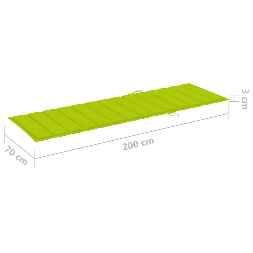 Impregnált fenyőfa kerti napozóágy asztallal és párnával 12