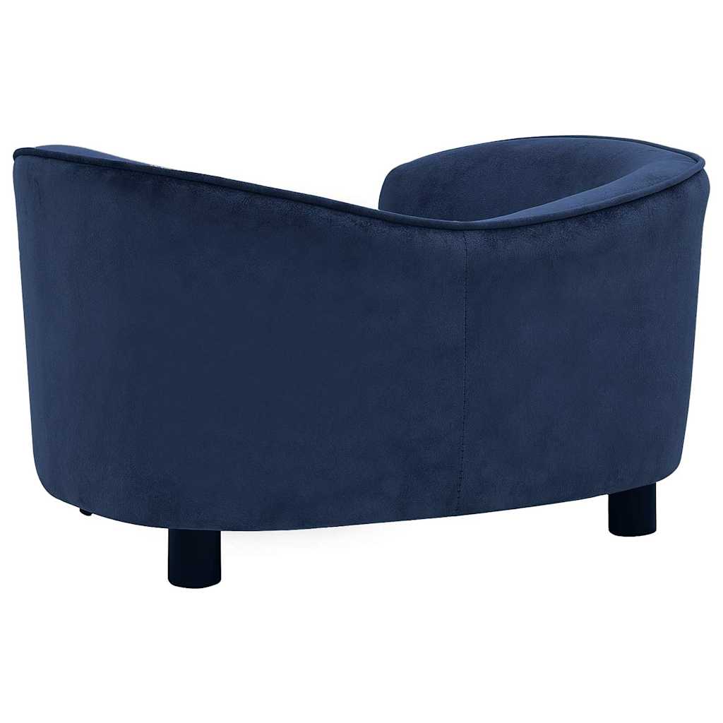 Kék plüss kutyakanapé 69 x 49 x 40 cm 5