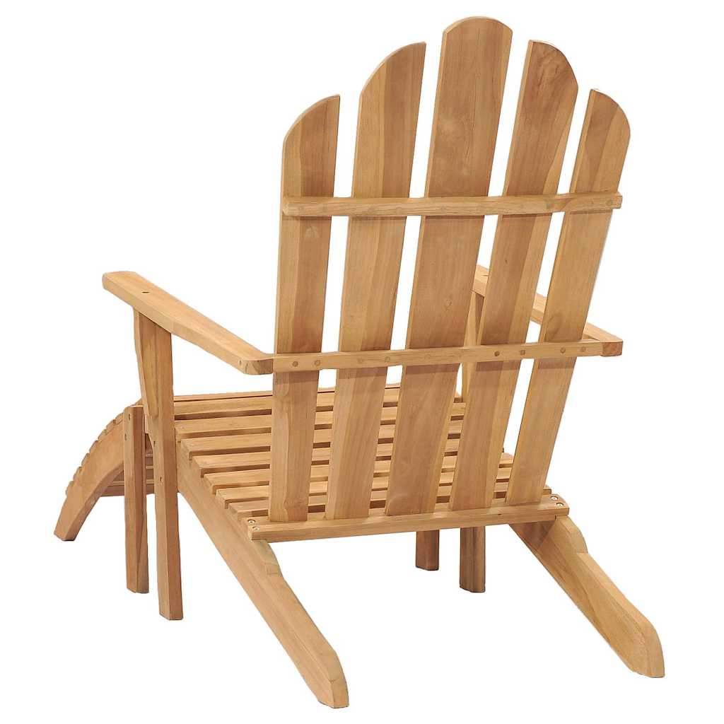 Tömör tíkfa adirondack szék lábtartóval 4