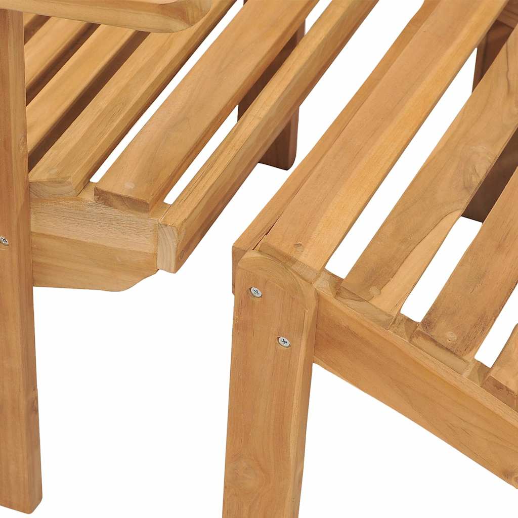 Tömör tíkfa adirondack szék lábtartóval 5