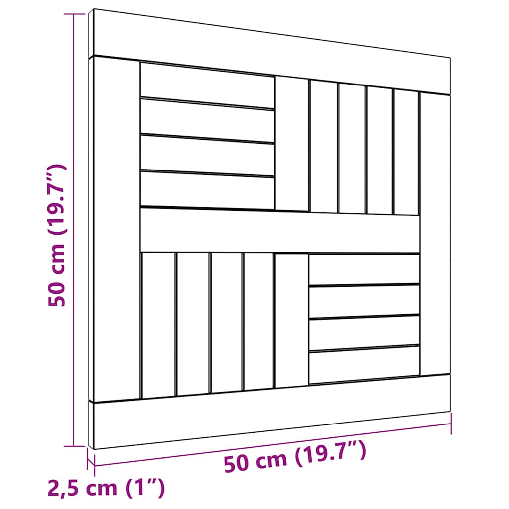 Négyzet alakú tömör tíkfa asztallap 50 x 50 x 2,5 cm 7