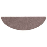 10 db öntapadós lépcsőszőnyeg 56 x 17 x 3 cm világosbarna félkör alakú 5