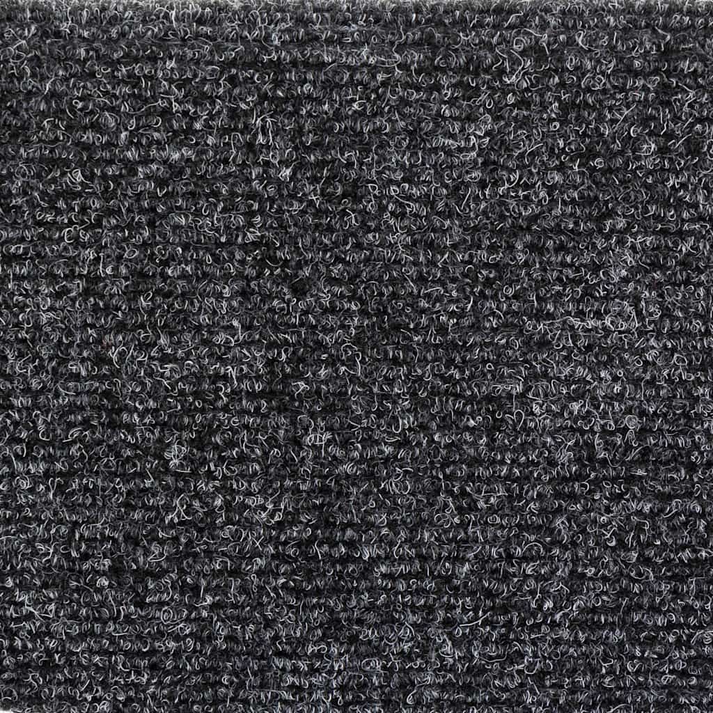 10 db öntapadós lépcsőszőnyeg 56 x 17 x 3 cm sötétszürke félkör alakú 7