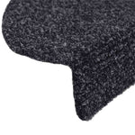 5 db öntapadós lépcsőszőnyeg 56 x 17 x 3 cm fekete félkör alakú 6